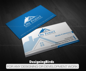 Business Card Design by Designing Birds for On Point Home Inspection  | Design: #14649828