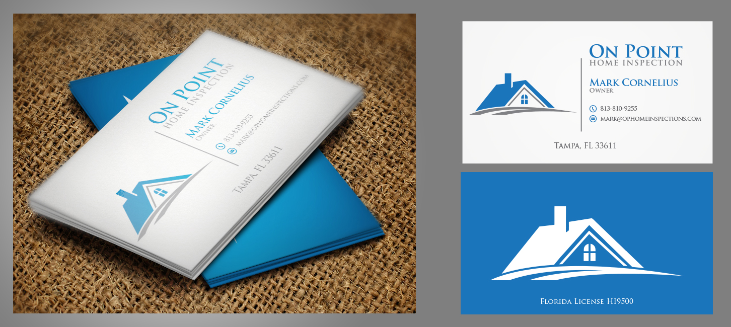 Business Card Design by ArtGallery for On Point Home Inspection  | Design #14657531