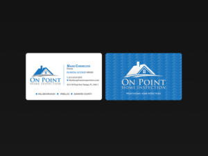 Diseño de Tarjeta de Presentación por Creations Box 2015 para On Point Home Inspection  | Diseño: #14650655