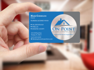 Diseño de Tarjeta de Presentación por Creations Box 2015 para On Point Home Inspection  | Diseño: #14650659