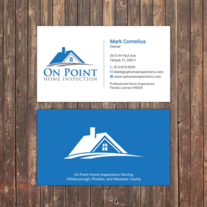 Business Card Design by Sky007 for On Point Home Inspection  | Design: #14641188