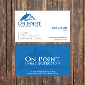 Business Card Design by Sky007 for On Point Home Inspection  | Design: #14641190