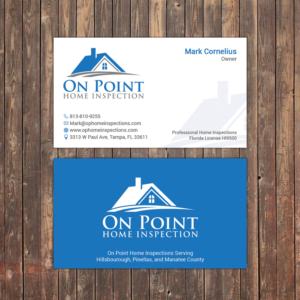 Business Card Design by Sky007 for On Point Home Inspection  | Design: #14641191