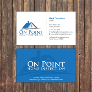 Business Card Design by Sky007 for On Point Home Inspection  | Design: #14641192