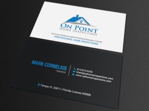 Business Card Design by chandrayaan.creative for On Point Home Inspection  | Design: #14654972