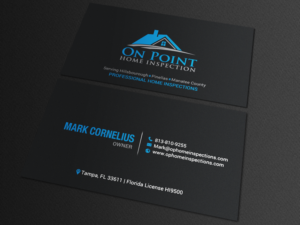 Business Card Design by chandrayaan.creative for On Point Home Inspection  | Design: #14654974