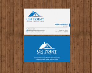 Business Card Design by chandrayaan.creative for On Point Home Inspection  | Design: #14654992