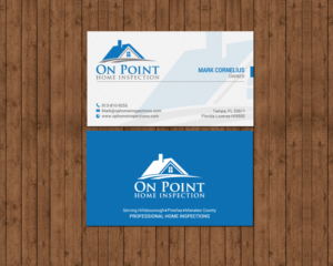 Business Card Design by chandrayaan.creative for On Point Home Inspection  | Design: #14654993