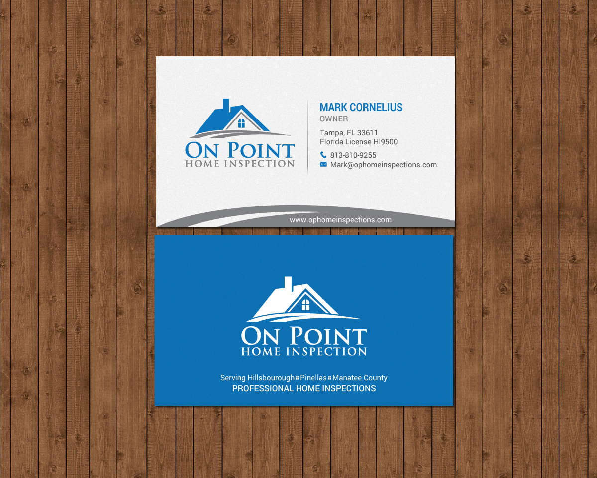 Business Card Design by chandrayaan.creative for On Point Home Inspection  | Design #14655008