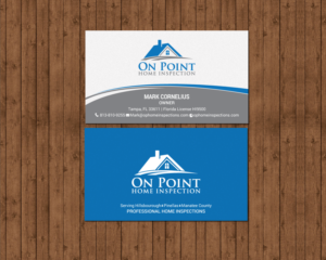 Business Card Design by chandrayaan.creative for On Point Home Inspection  | Design: #14655009
