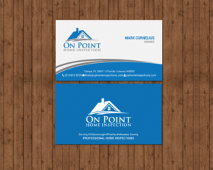 Business Card Design by chandrayaan.creative for On Point Home Inspection  | Design: #14655011