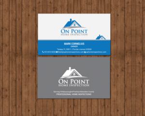 Business Card Design by chandrayaan.creative for On Point Home Inspection  | Design: #14655134