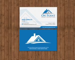 Diseño de Tarjeta de Presentación por chandrayaan.creative para On Point Home Inspection  | Diseño: #14655305