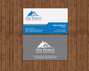 Diseño de Tarjeta de Presentación por chandrayaan.creative para On Point Home Inspection  | Diseño: #14655323