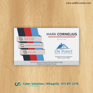 Business Card Design by mfm.sadhir for On Point Home Inspection  | Design: #14660733