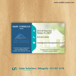 Business Card Design by mfm.sadhir for On Point Home Inspection  | Design: #14660839