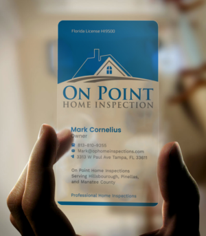 Business Card Design by Graphic Flame for On Point Home Inspection  | Design: #14653056