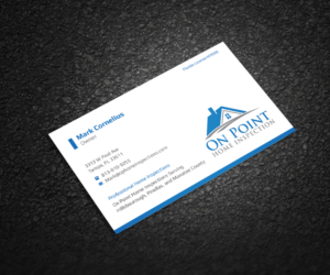 Business Card Design by Graphic Flame for On Point Home Inspection  | Design: #14653059