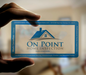 Business Card Design by Graphic Flame for On Point Home Inspection  | Design: #14653073