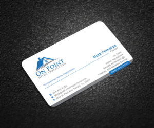 Business Card Design by Graphic Flame for On Point Home Inspection  | Design: #14653074