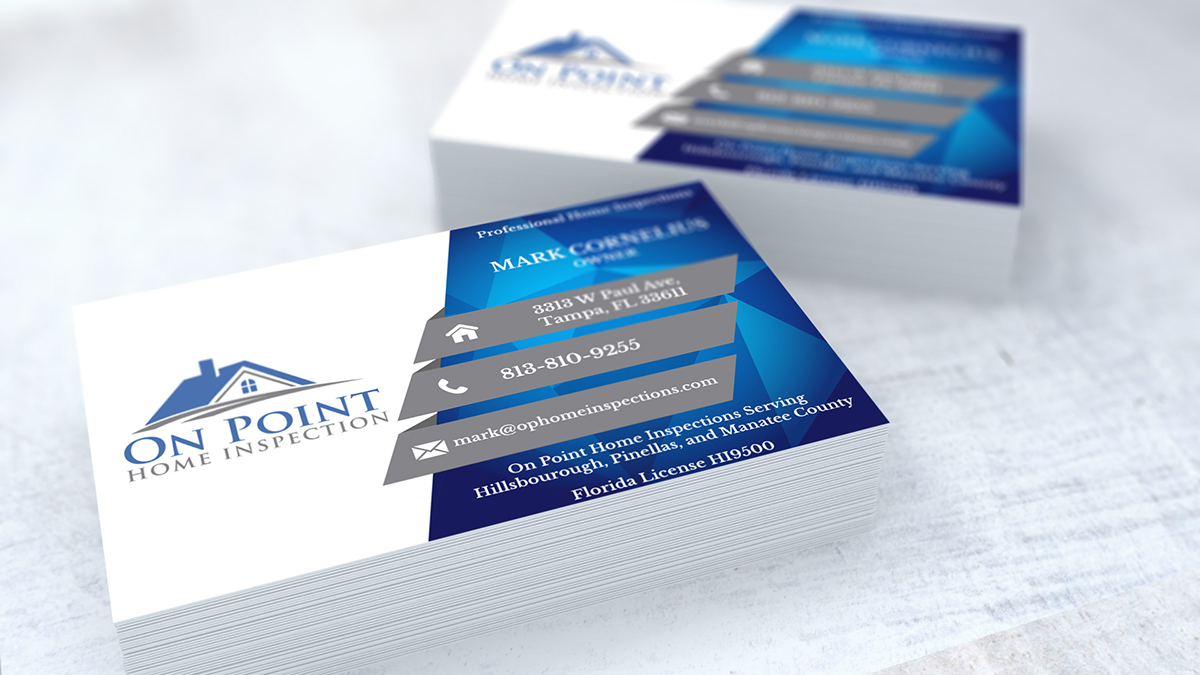 Business Card Design by Marco Rubio for On Point Home Inspection  | Design #14651306