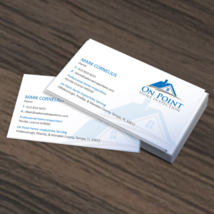 Business Card Design by webeezine for On Point Home Inspection  | Design: #14643390