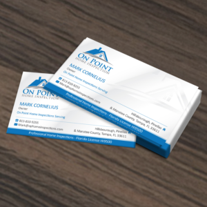 Business Card Design by webeezine for On Point Home Inspection  | Design: #14656004