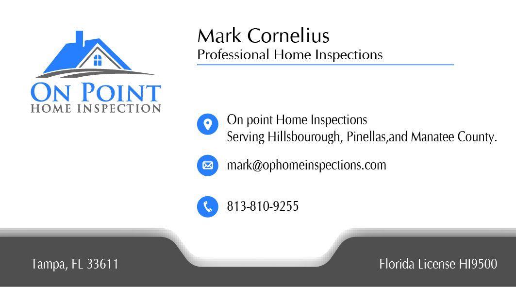 Business Card Design by RD graphic for On Point Home Inspection  | Design #14643584