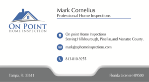 Business Card Design by RD graphic for On Point Home Inspection  | Design: #14643584
