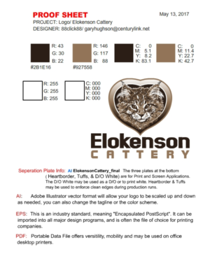 Diseño de Logo por 88click88 para Elokenson Cattery | Diseño: #14778199