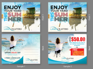 Florida-based Coastal Landscaping Comapny Needs Postcard Designs | Postcard Design by SAI DESIGNS