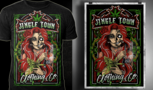 T-shirt Design by Mayonpx for JingleTown Cannabis Club | Design: #14657504