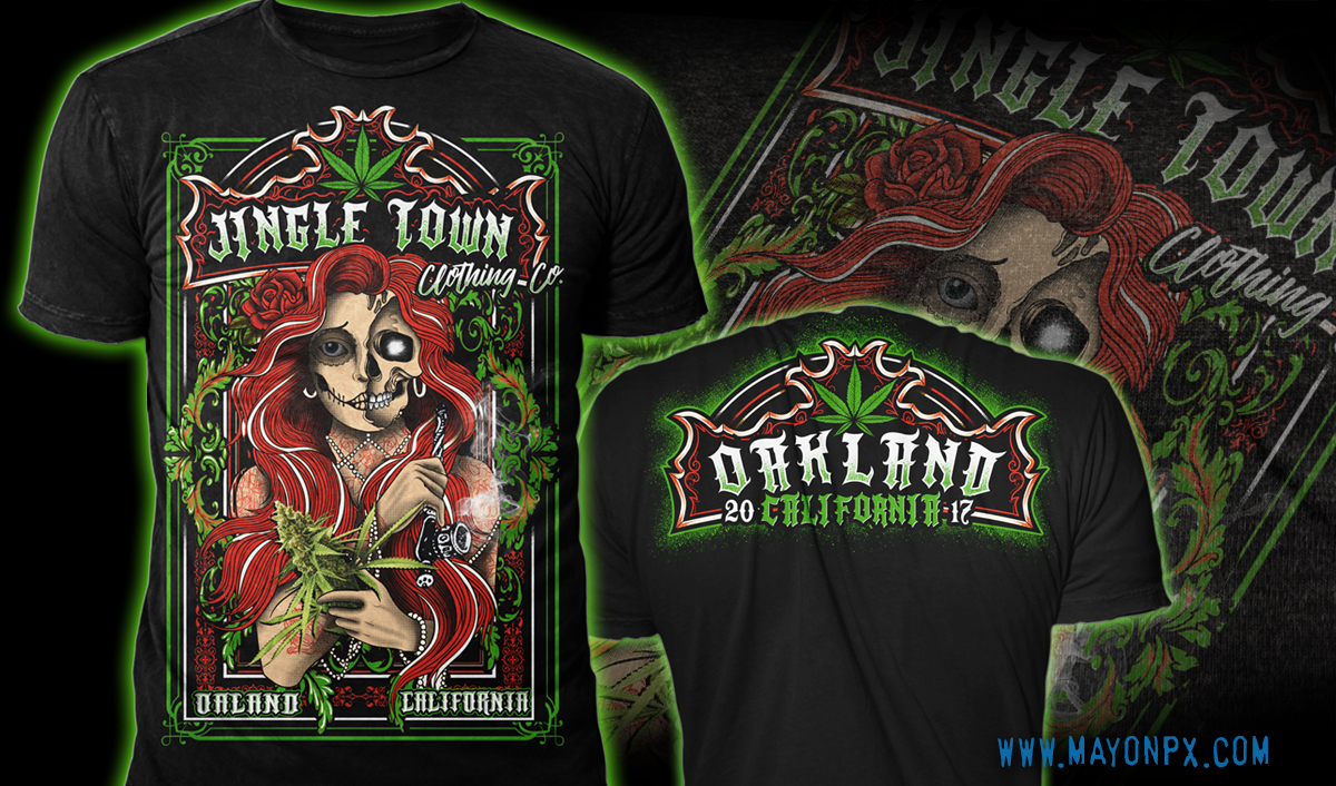 Design de T-shirt par Mayonpx pour JingleTown Cannabis Club | Design #14677871