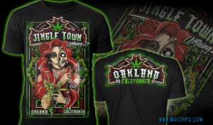 T-shirt Design by Mayonpx for JingleTown Cannabis Club | Design: #14677871