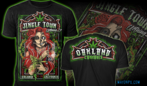 T-shirt Design by Mayonpx for JingleTown Cannabis Club | Design: #14686453