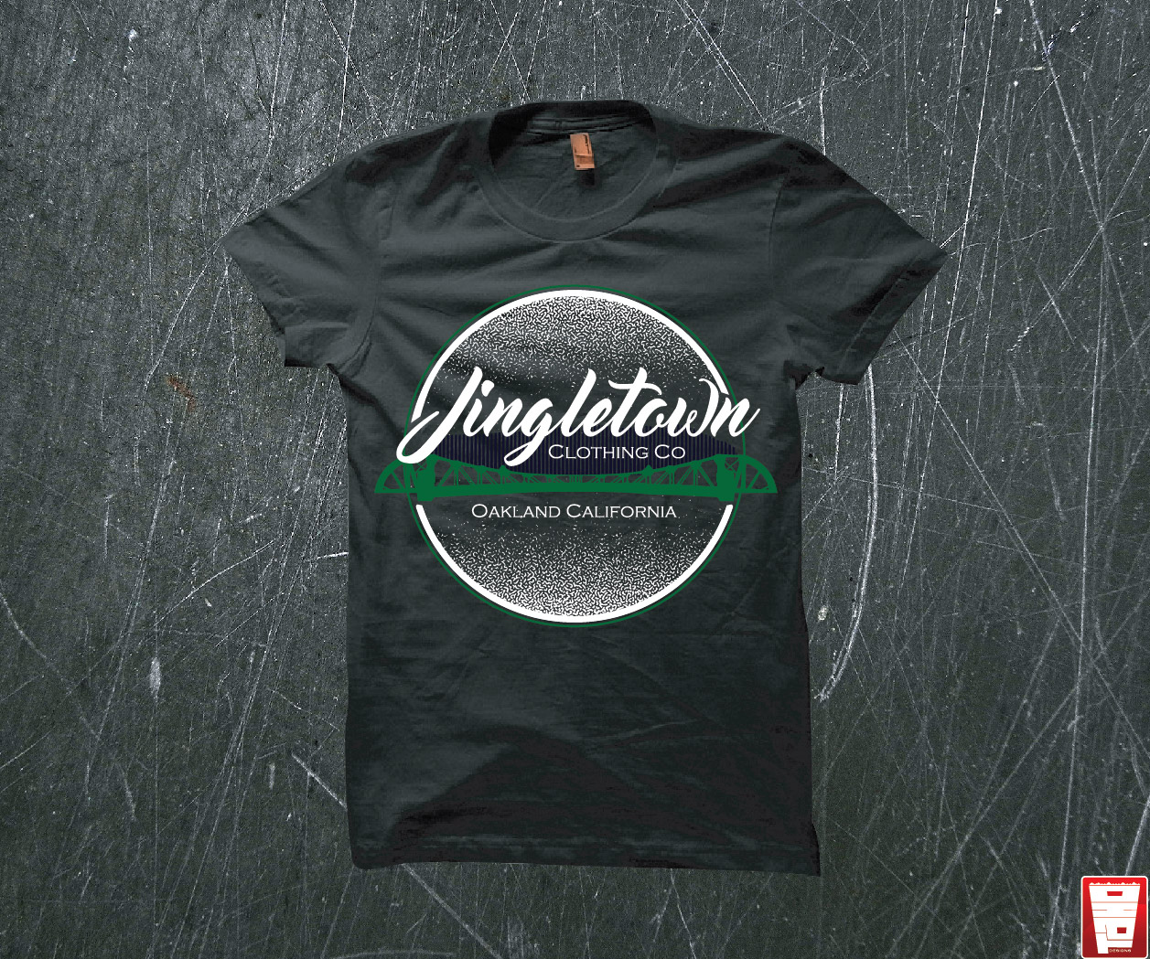 Playful, Colorful, Club Tshirt Design for JingleTown Cannabis Club by