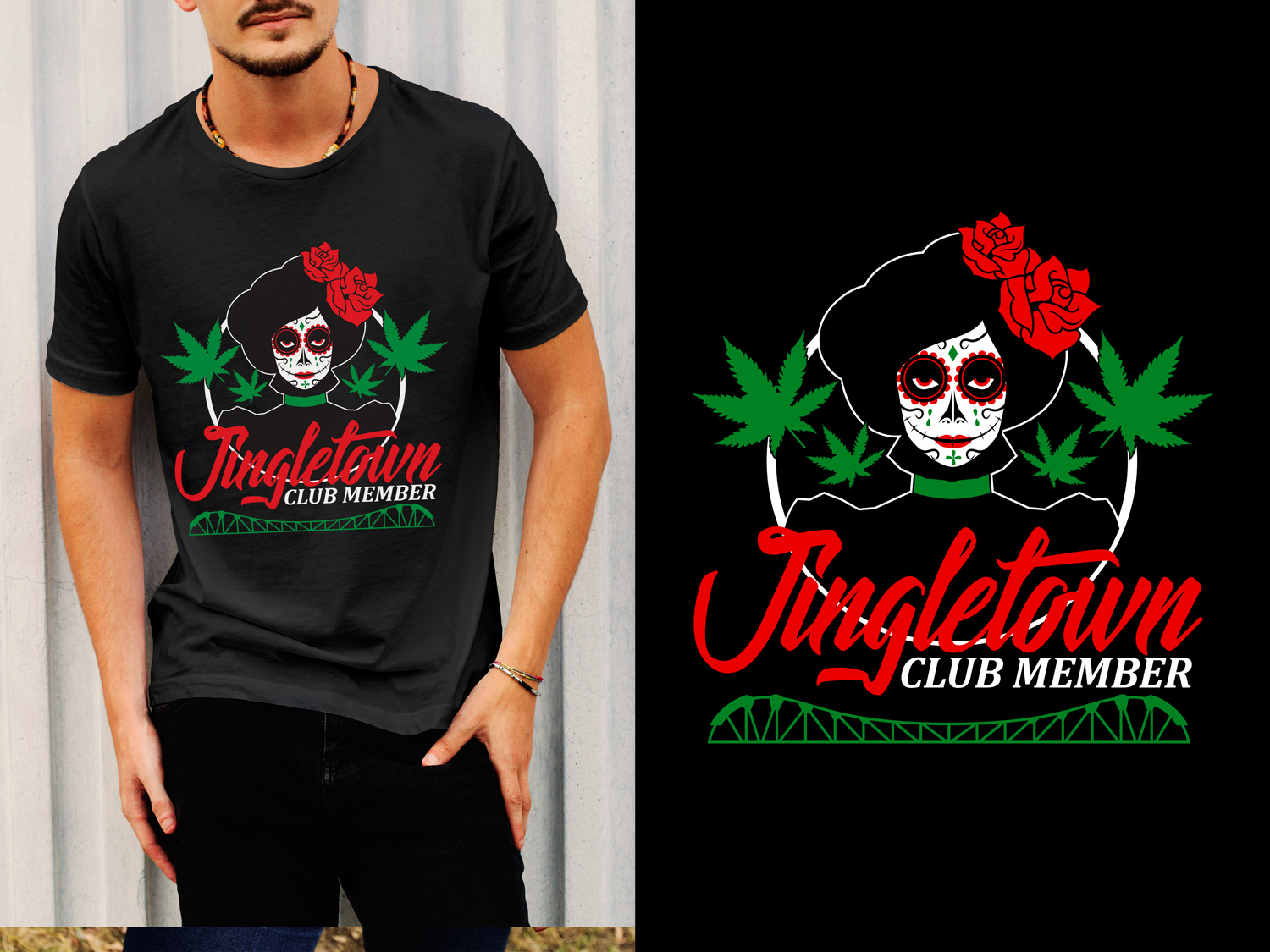 T-Shirt-Design von Impressive Solutions für JingleTown Cannabis Club | Design #14647381
