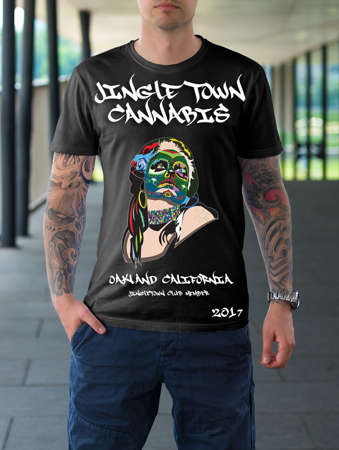 T-shirt Design by allaboutthebuzz69 for JingleTown Cannabis Club | Design #14678577