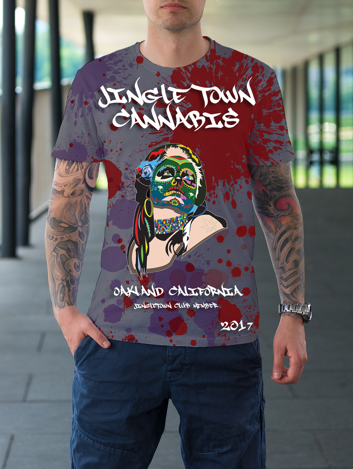 T-shirt Design by allaboutthebuzz69 for JingleTown Cannabis Club | Design #14693079