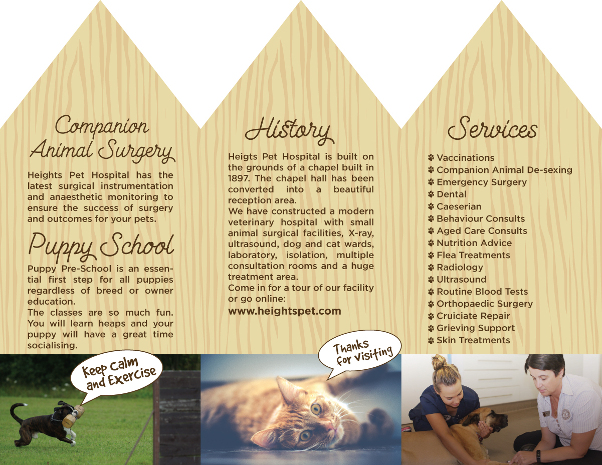 Flyer-Design von Sergio Coelho für Heights Pet Hospital | Design #14682819