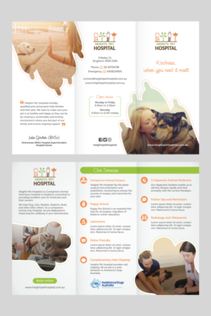 Flyer Design by nadhisa87 for Heights Pet Hospital | Design #14709106