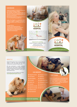 Design de Flyer par alex989 pour Heights Pet Hospital | Design : #14680686