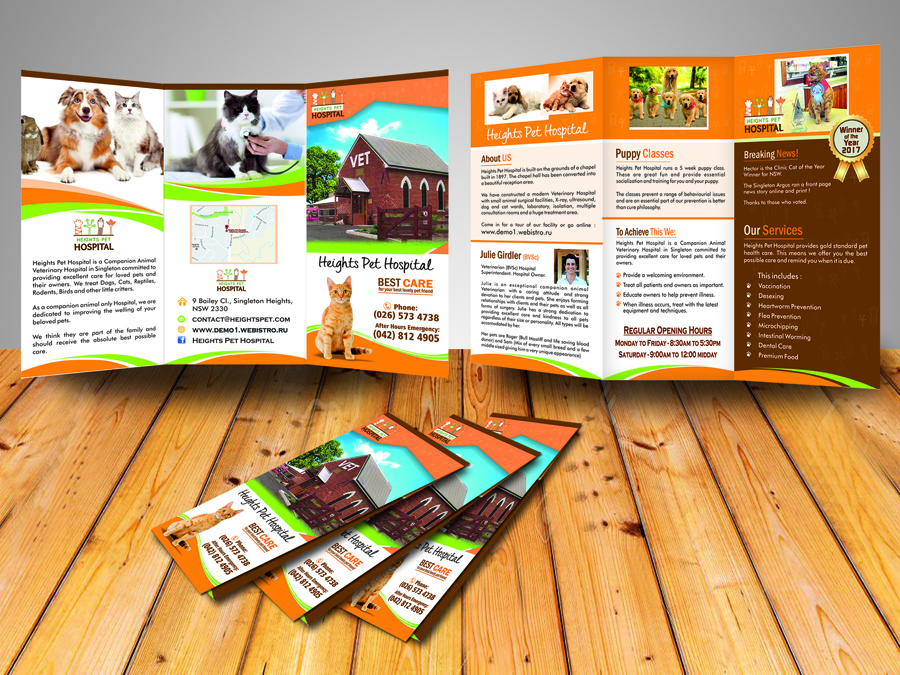 Flyer-Design von Shiny Design für Heights Pet Hospital | Design #14692261