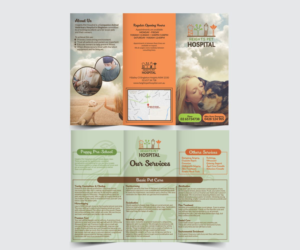 Veterinary Hospital Brochure - 2 Drafts - 1 Normal and 1 Fun. | Design de Flyer par Cut and Glue
