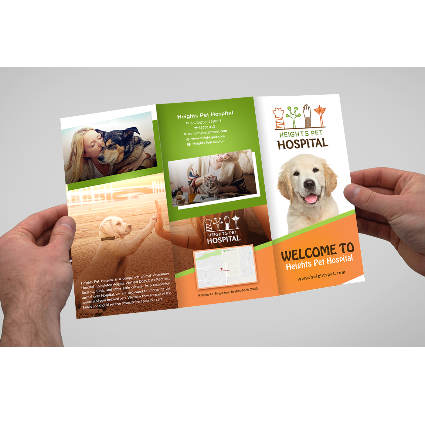 Diseño de Flyer por creative.bugs para Heights Pet Hospital | Diseño #14657913