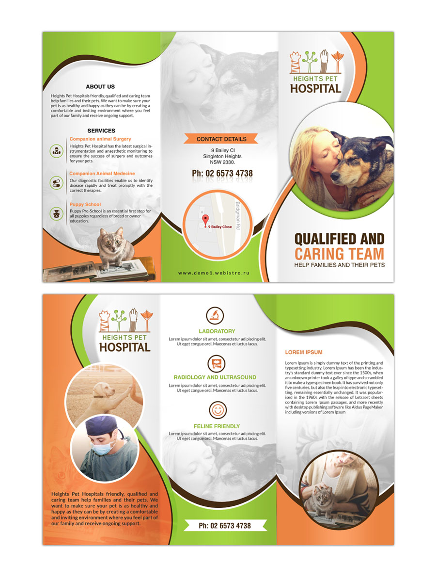 Flyer Design by creative.bugs for Heights Pet Hospital | Design #14679240