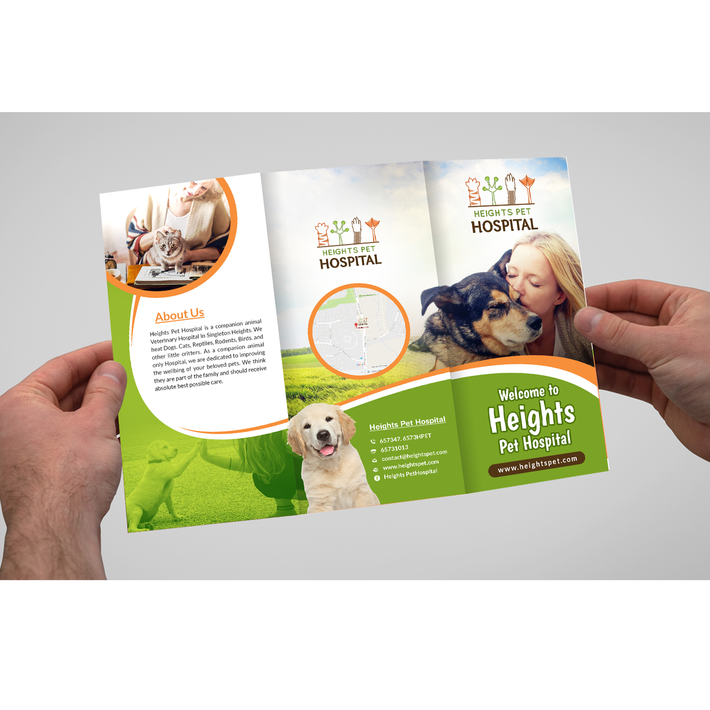 Flyer Design by creative.bugs for Heights Pet Hospital | Design #14680675