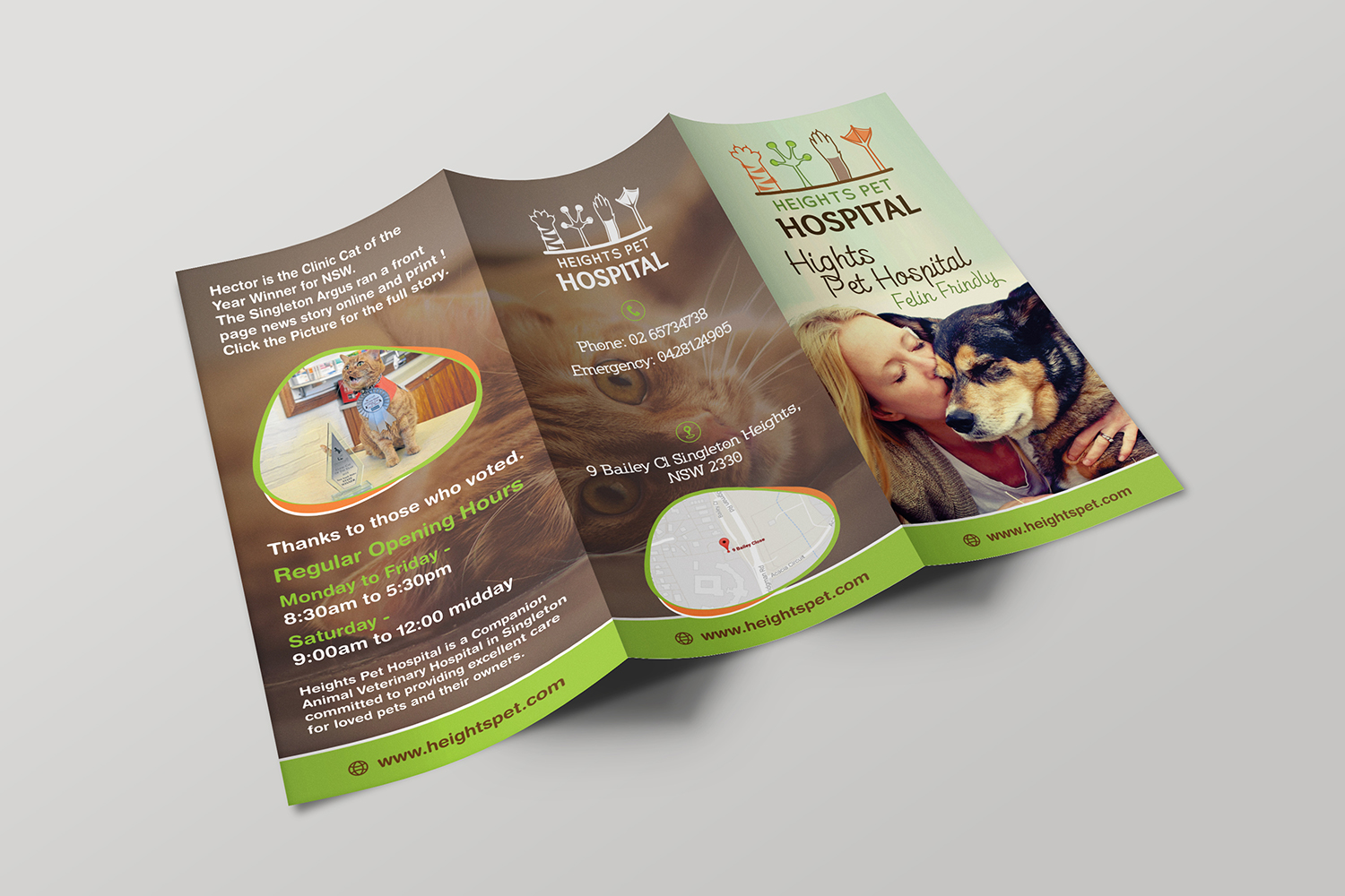 Diseño de Flyer por ecorokerz para Heights Pet Hospital | Diseño #14655168