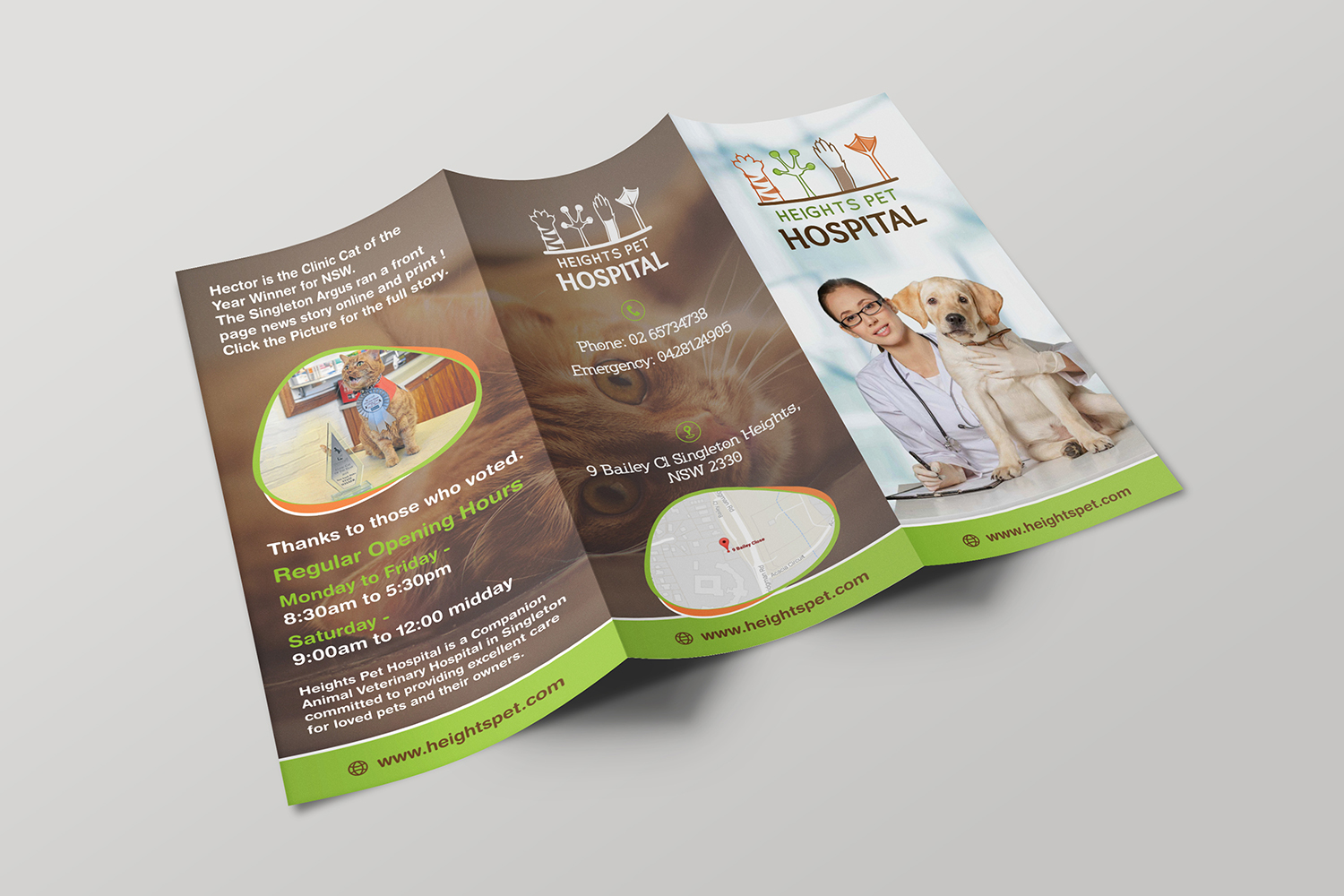Flyer Design by ecorokerz for Heights Pet Hospital | Design #14680543