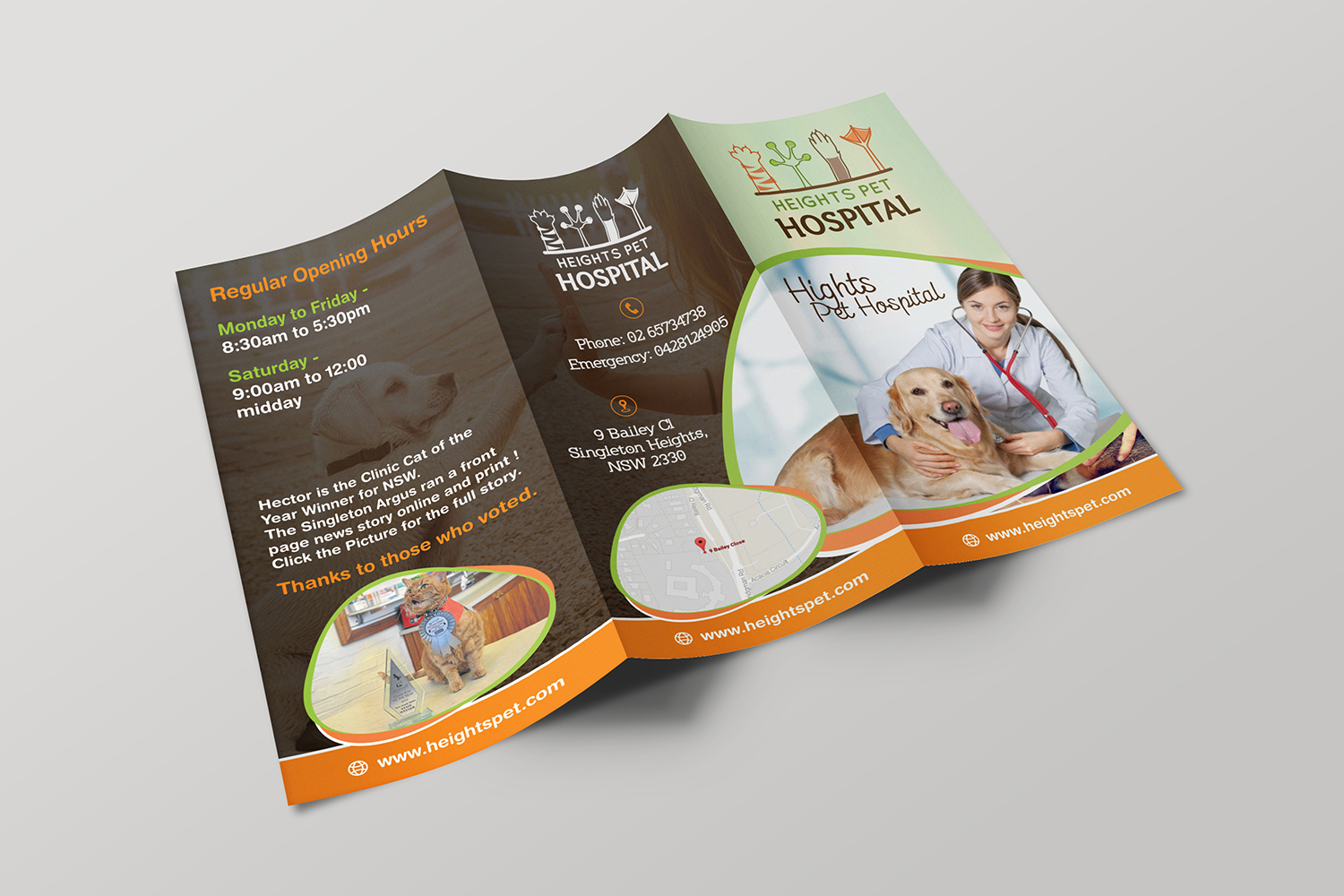 Flyer Design by ecorokerz for Heights Pet Hospital | Design #14680544